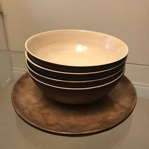 Natural Capiz Shell Bowls And Plates